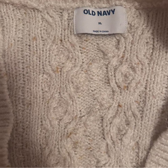 Old Navy Beige Cable Knit Cardigan - Picture 3 of 3